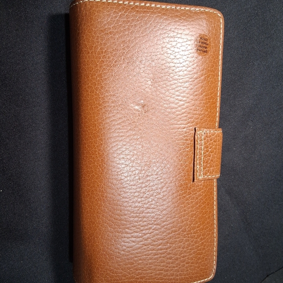Brown and Silver Key Card Holder with Textured Leather - Picture 10 of 10
